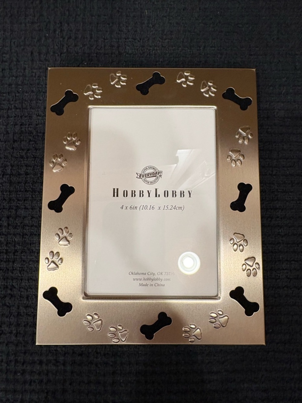 Hobby Lobby Rose Silver Paw & Bone Picture Frame